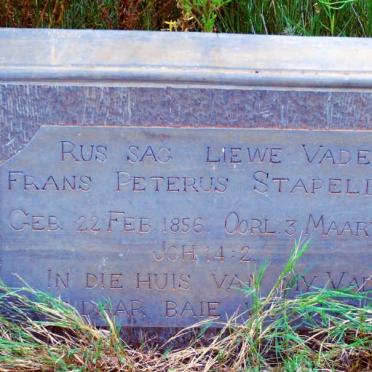 STAPELBERG Frans Peterus 1856-1933