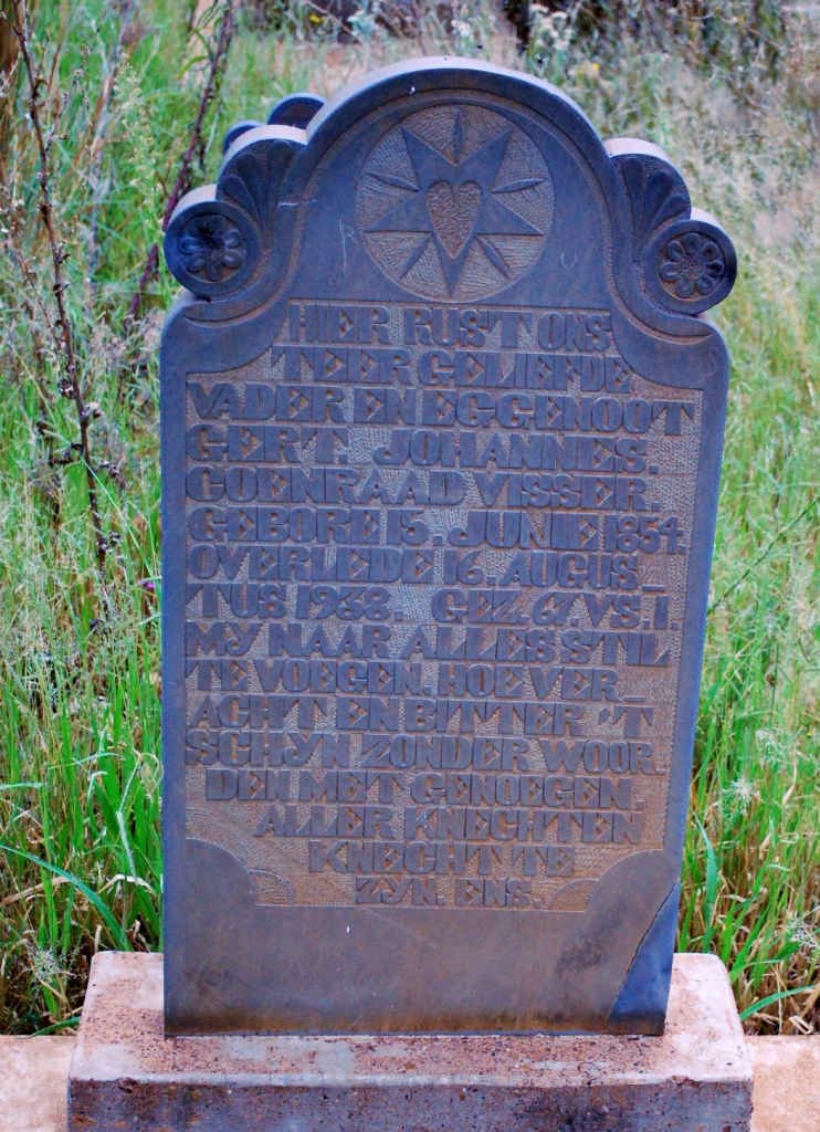 VISSER Gert Johannes Coenraad 1854-1938