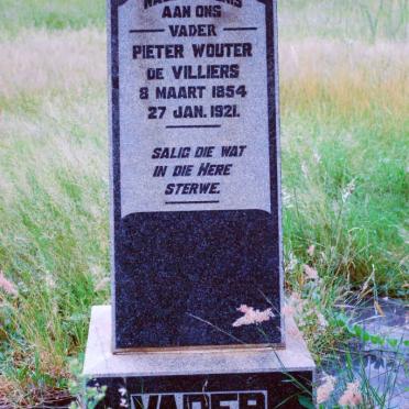 VILLIERS Pieter Wouter, de 1844-1921