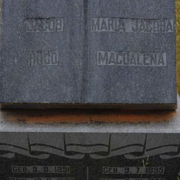 WET Jacob Hugo, de 1891-1928 &amp; Maria Jacoba Magdalena 1895-1958
