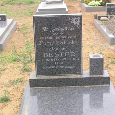BESTER Pieter Gerhardus Jacobus 1927-1988
