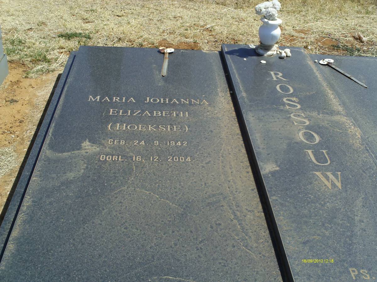 ROSSOUW Maria Johanna Elizabeth 1942-2004