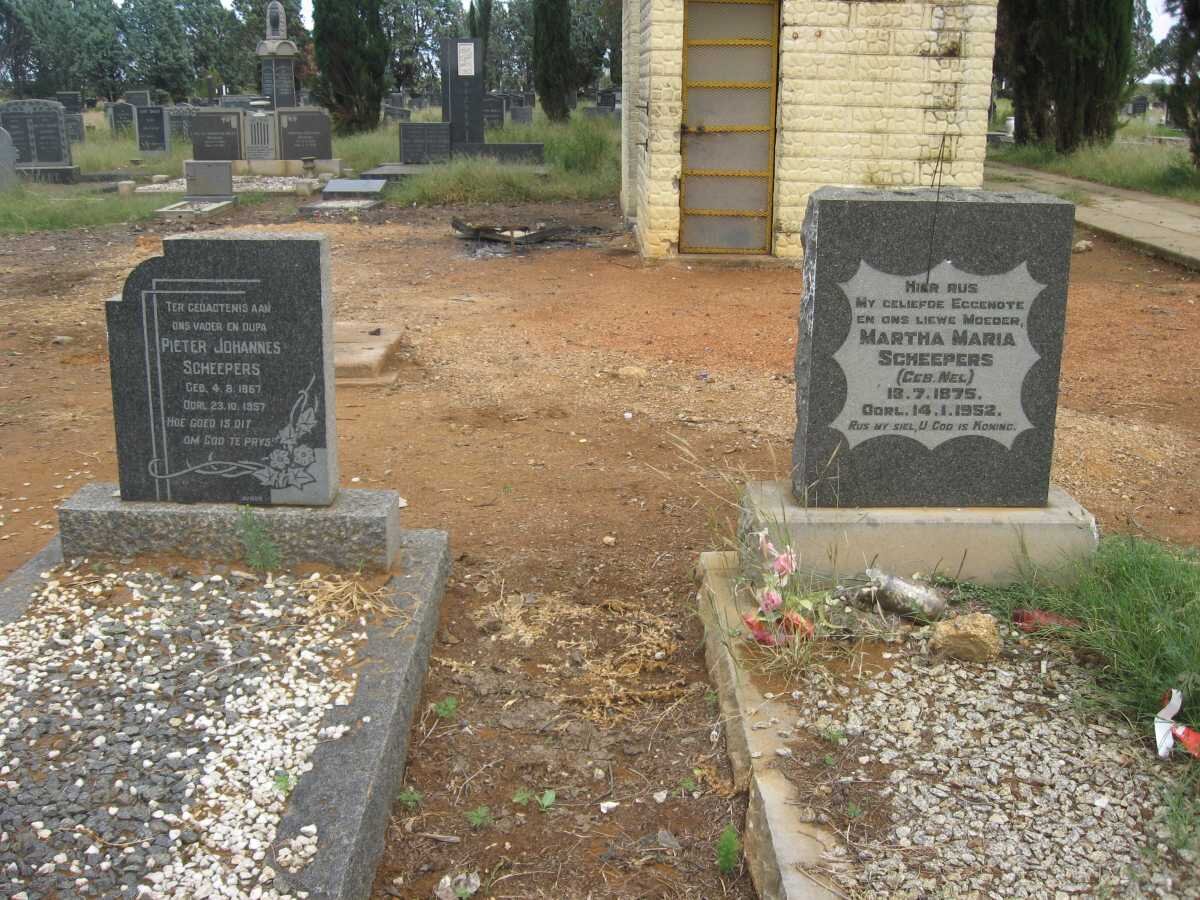 SCHEEPERS Pieter Johannes 1867-1957 &amp; Martha Maria NEL 1875-1952