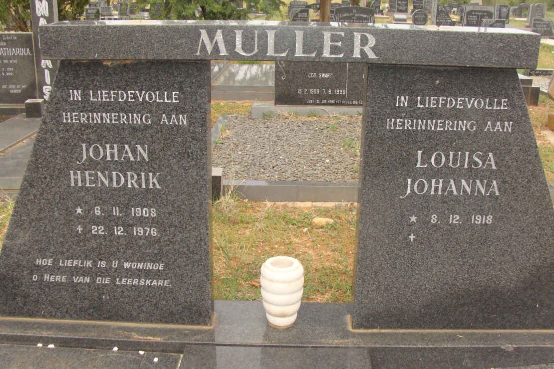 MULLER Johan Hendrik 1908-1976 &amp; Louisa Johanna 1918-