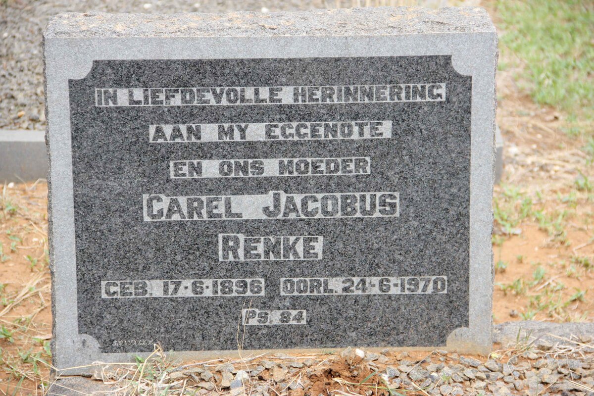 RENKE Carel Jacobus 1896-1970