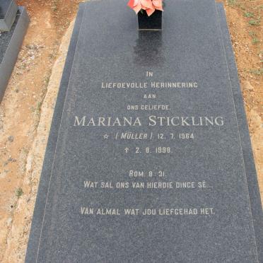 STICKLING Mariana nee MULLER 1964-1998