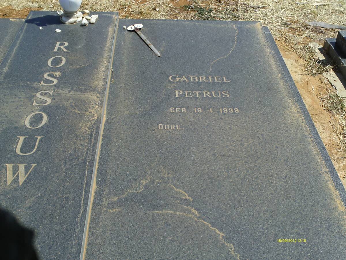 ROSSOUW Gabriel Petrus 1939-