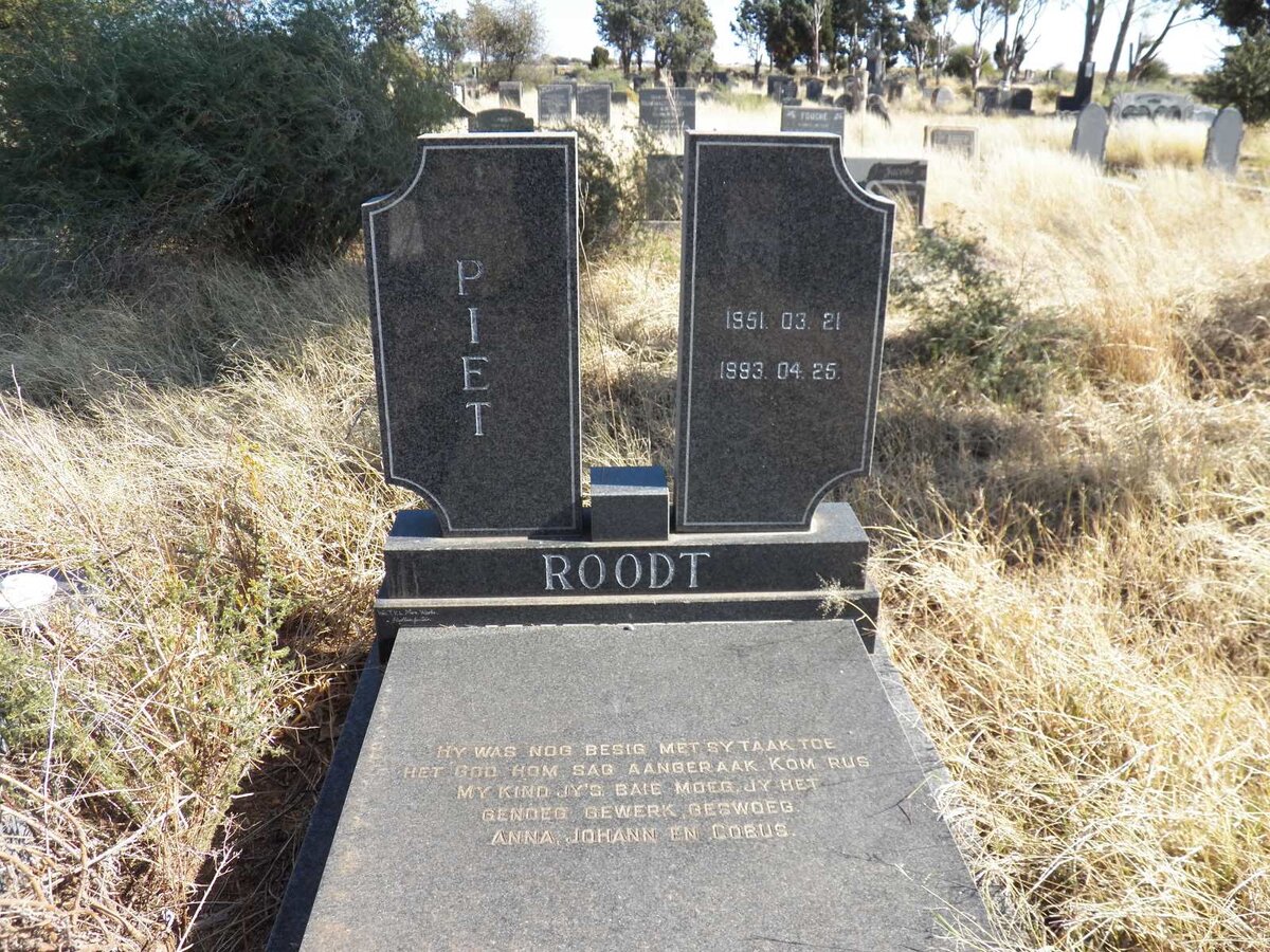 ROODT Piet 1951-1993