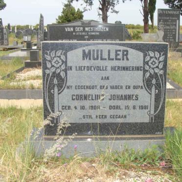 MULLER Cornelius Johannes 1909-1981