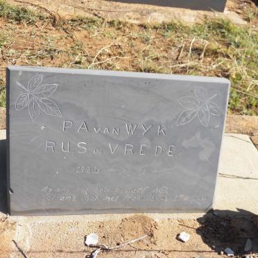 WYK P.A., van 1936-1995