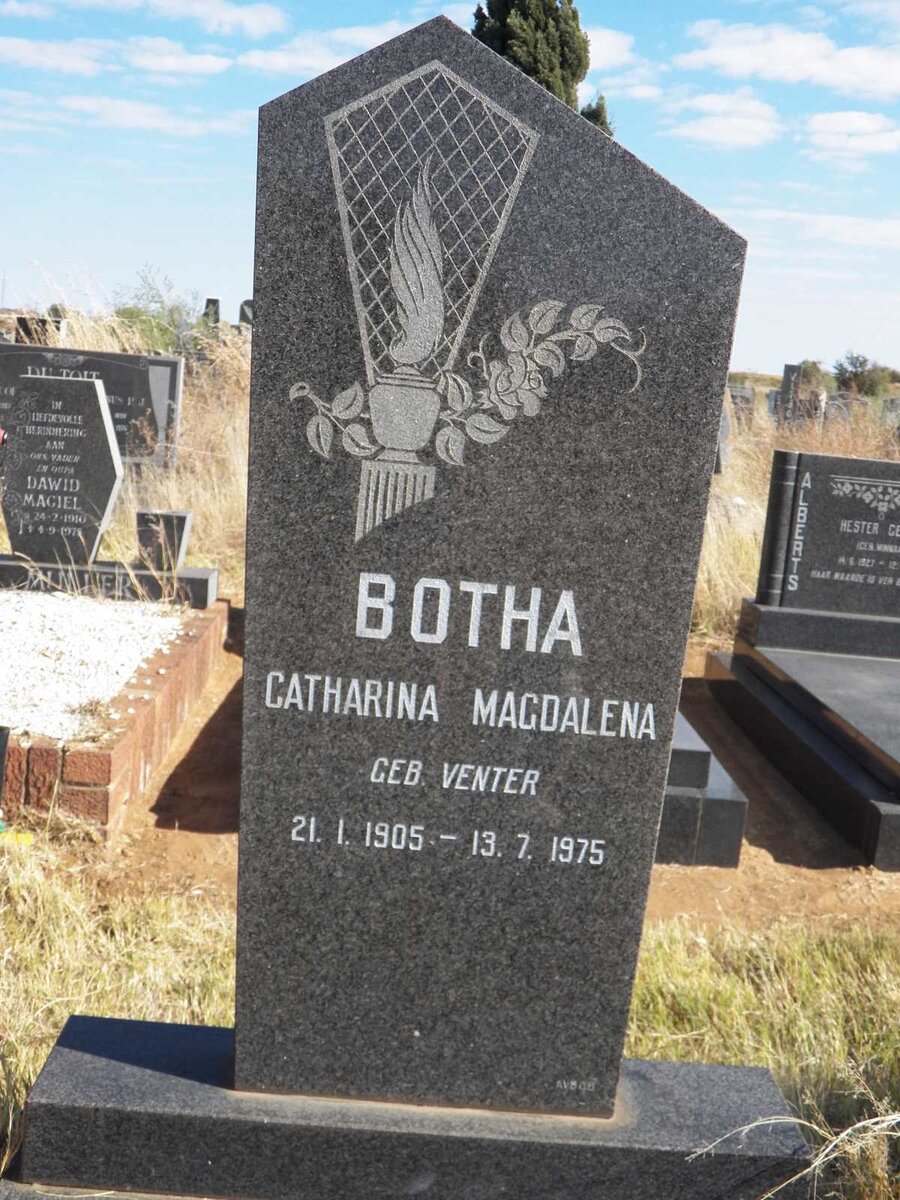 BOTHA Catharina Magdalena nee VENTER 1905-1975