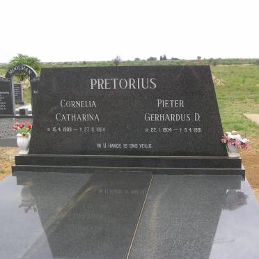 PRETORIUS Pieter Gerhardus D. 1904-1991 &amp; Cornelia Catharina 1908-1994