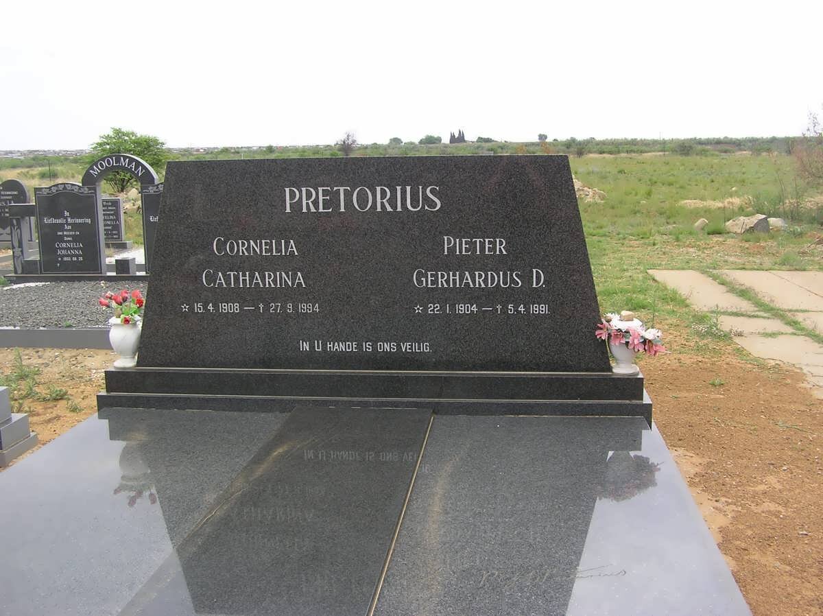 PRETORIUS Pieter Gerhardus D. 1904-1991 &amp; Cornelia Catharina 1908-1994