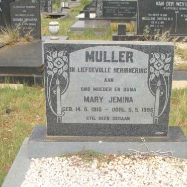 MULLER Mary Jemina 1915-1986