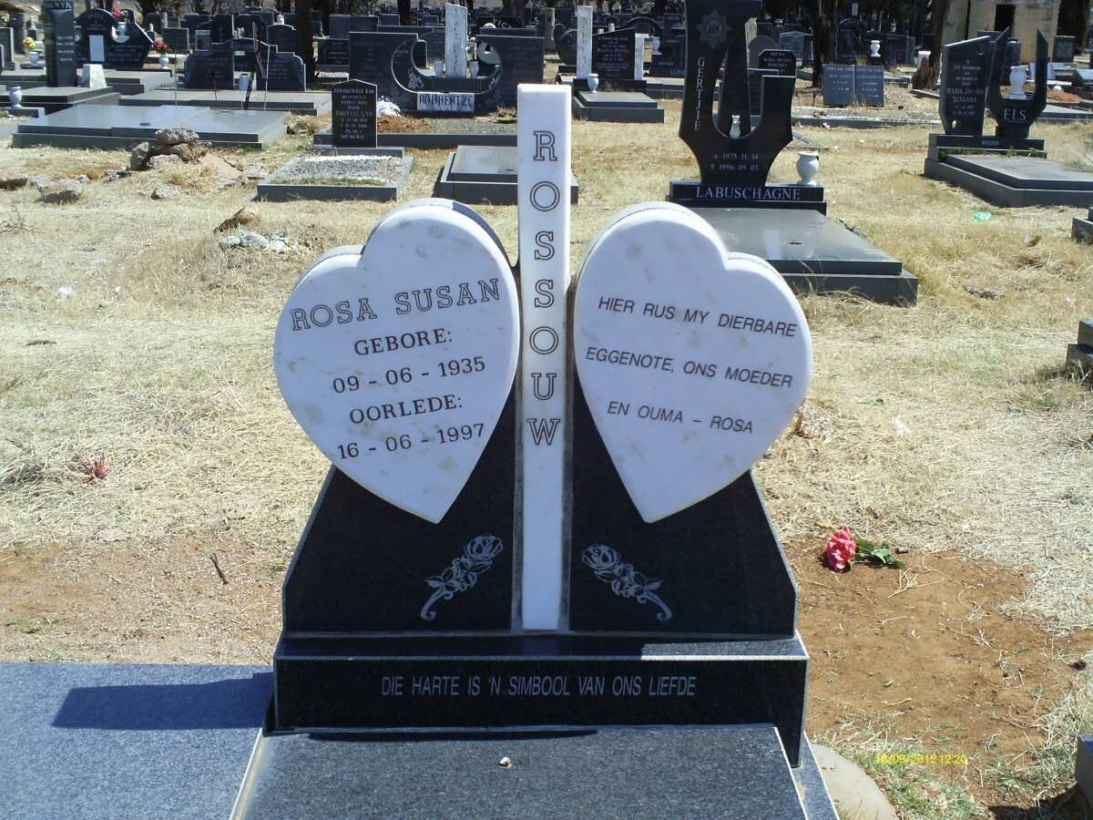 ROSSOUW Rosa Susan 1935-1997