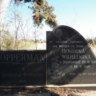 OPPERMAN Gert Cornelius J.A. 1919-2010 & Hendrina Wilhelmina KOEKEMOER 1921-1984 _1