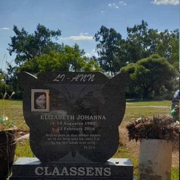 CLAASSENS Elizabeth Johanna 1992-2016