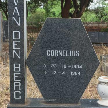 BERG Cornelius, van den 1904-1984