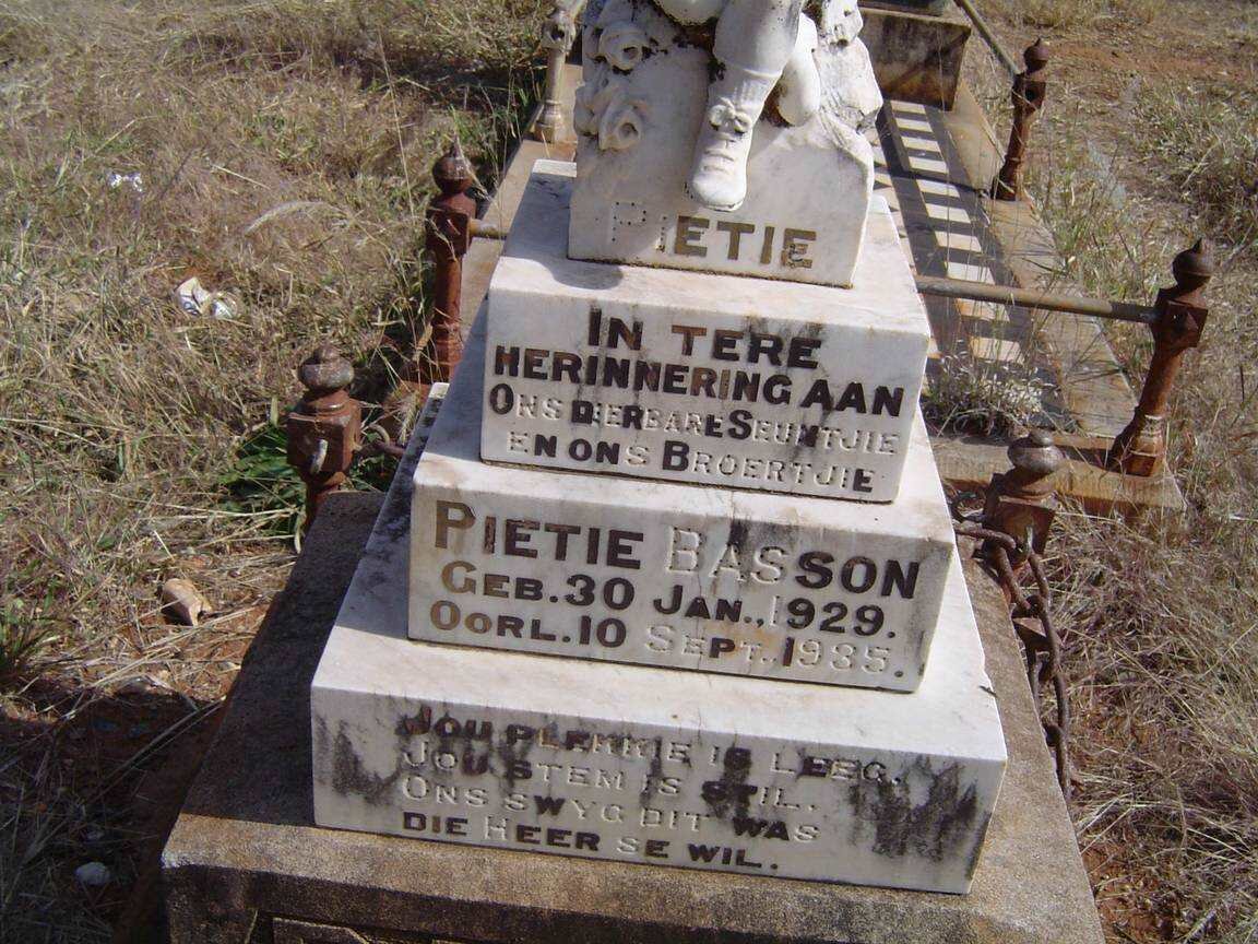 BASSON Pietie 1929-1935