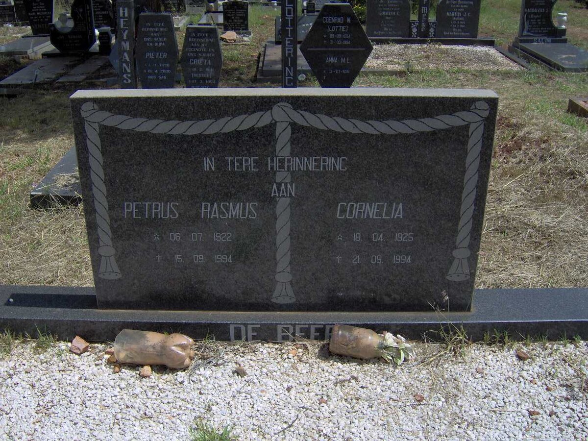 BEER Rasmus Petrus, de 1922-1994 &amp; Cornelia 1925-1994