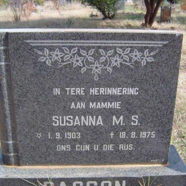 BASSON Susanna M.S. 1903-1975