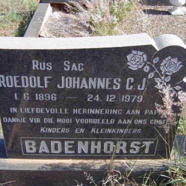 BADENHORST Roedolf Johannes C.J. 1896-1979