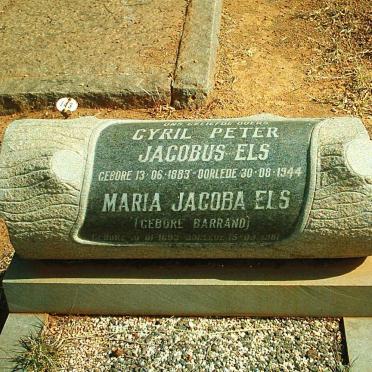 ELS Cyril Peter Jacobus 1883-1944 &amp; Maria Jacoba BARRAND 1893-196?