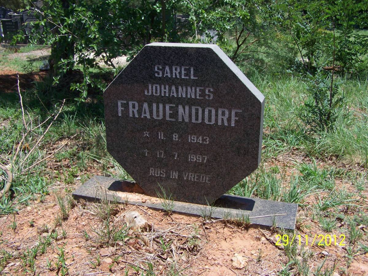 FRAUENDORF Sarel Johannes 1943-1997