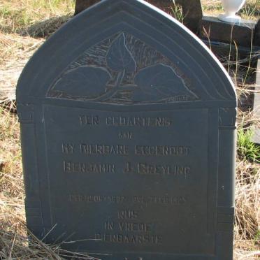 GREYLING Benjamin J. 1882-1925