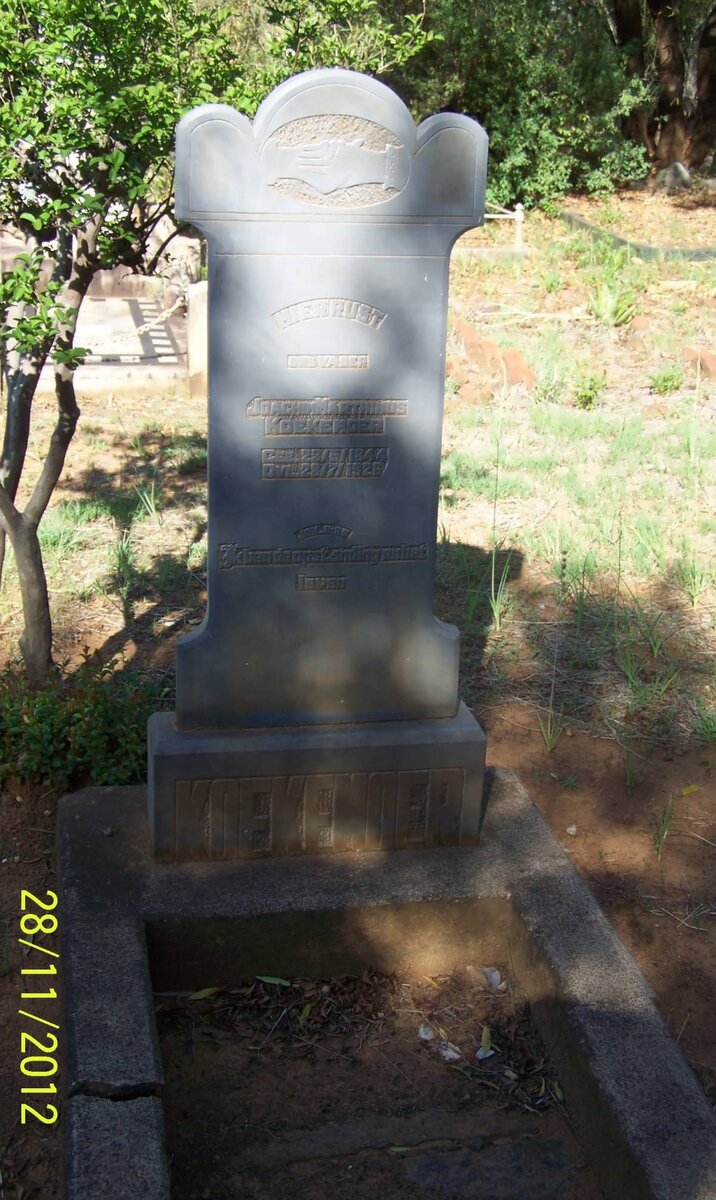 KOEKEMOER Joachim Marthinus 1844-1926 