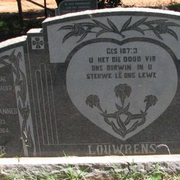 LOUWRENS Hendrik Andries Johannes 1883-1964 &amp; Rachel Cornelia Susanna Catharina 1887-1975