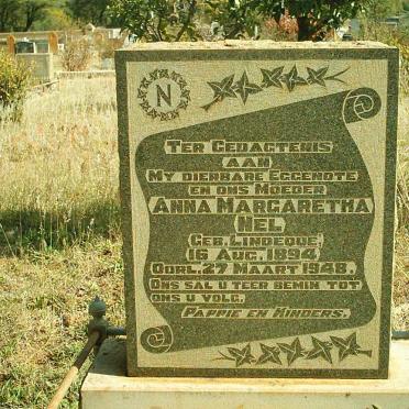 NEL Anna Margaretha nee LINDEQUE 1894-1948