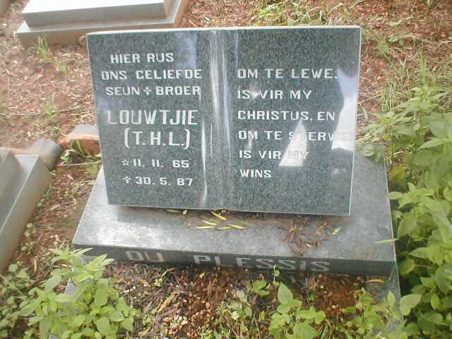 PLESSIS T.H.L., du 1965-1987