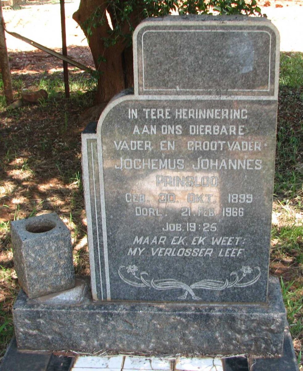 PRINSLOO Jochemus Johannes 1899-1966