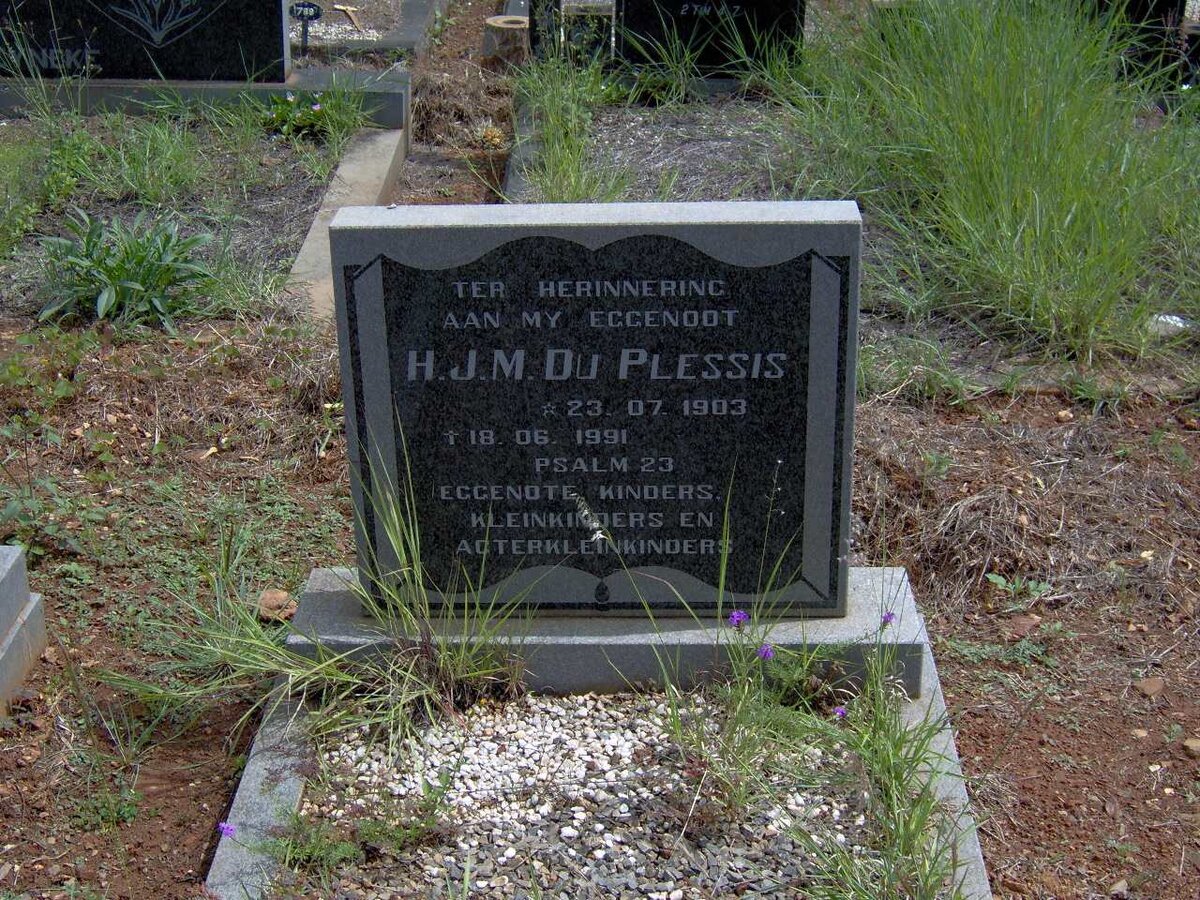 PLESSIS H.J.M., du 1903-1991