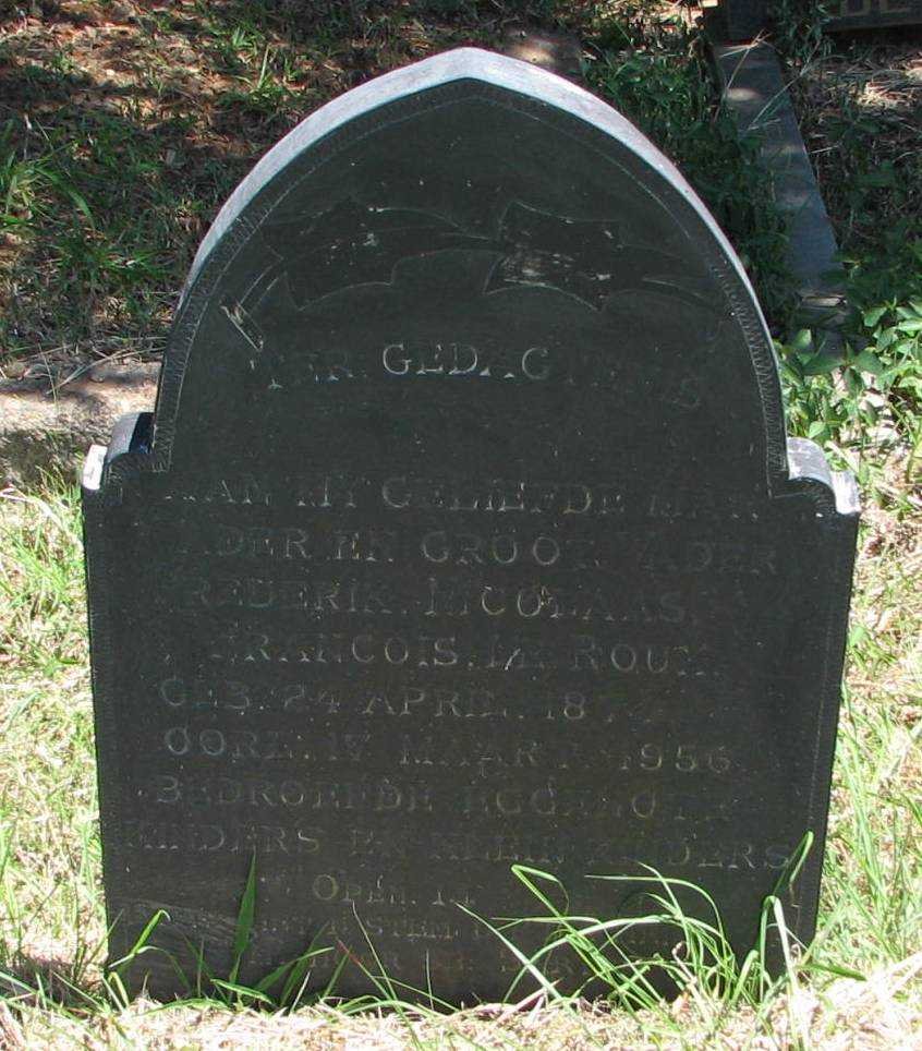 ROUX Frederik Nicolaas Francois, le 18?-1956