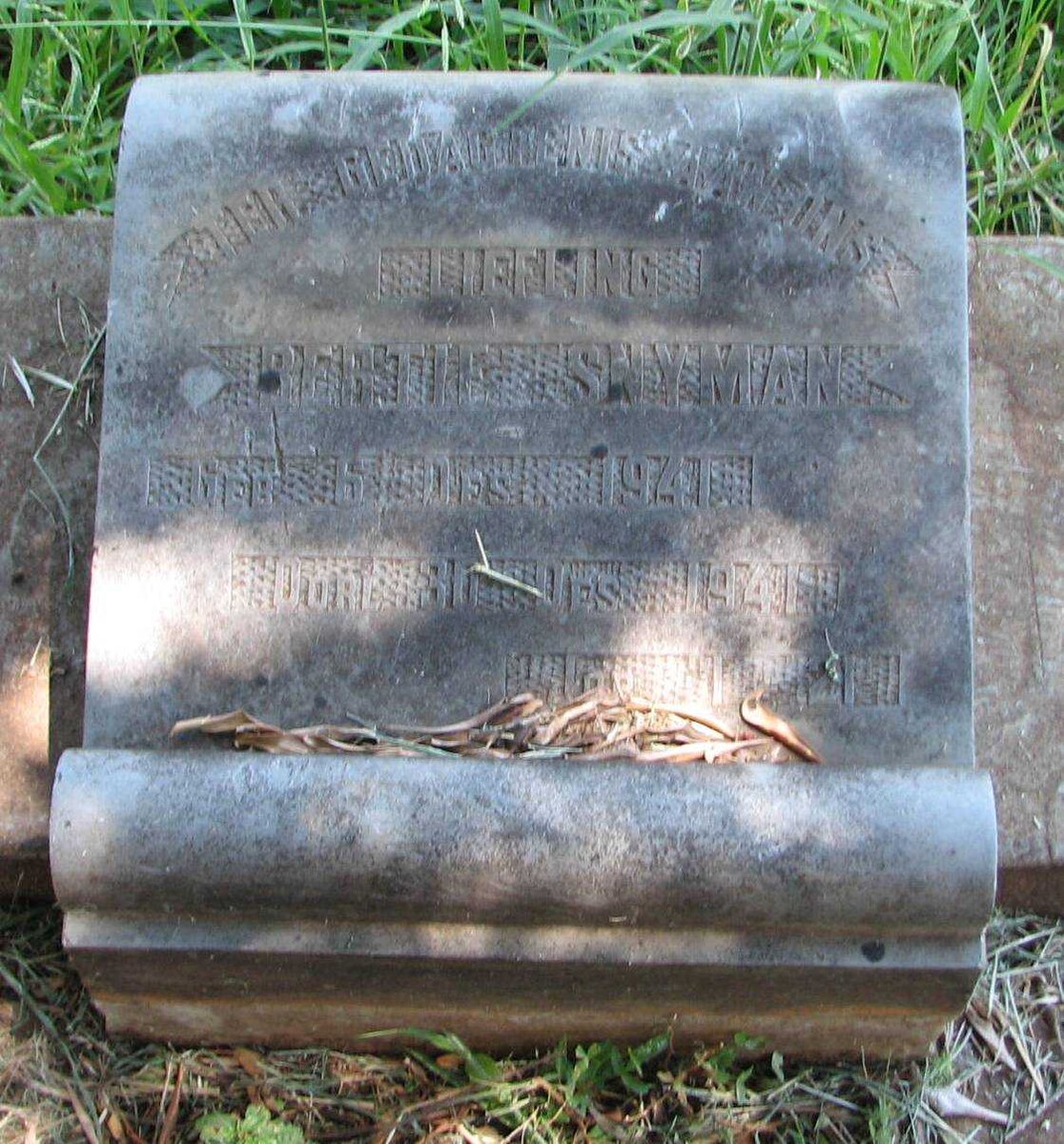 SNYMAN Bertie 1941-1941