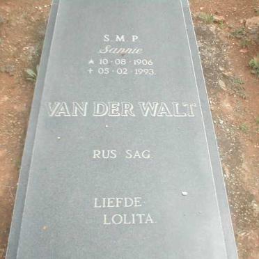 WALT S.M.P., van der 1906-1993