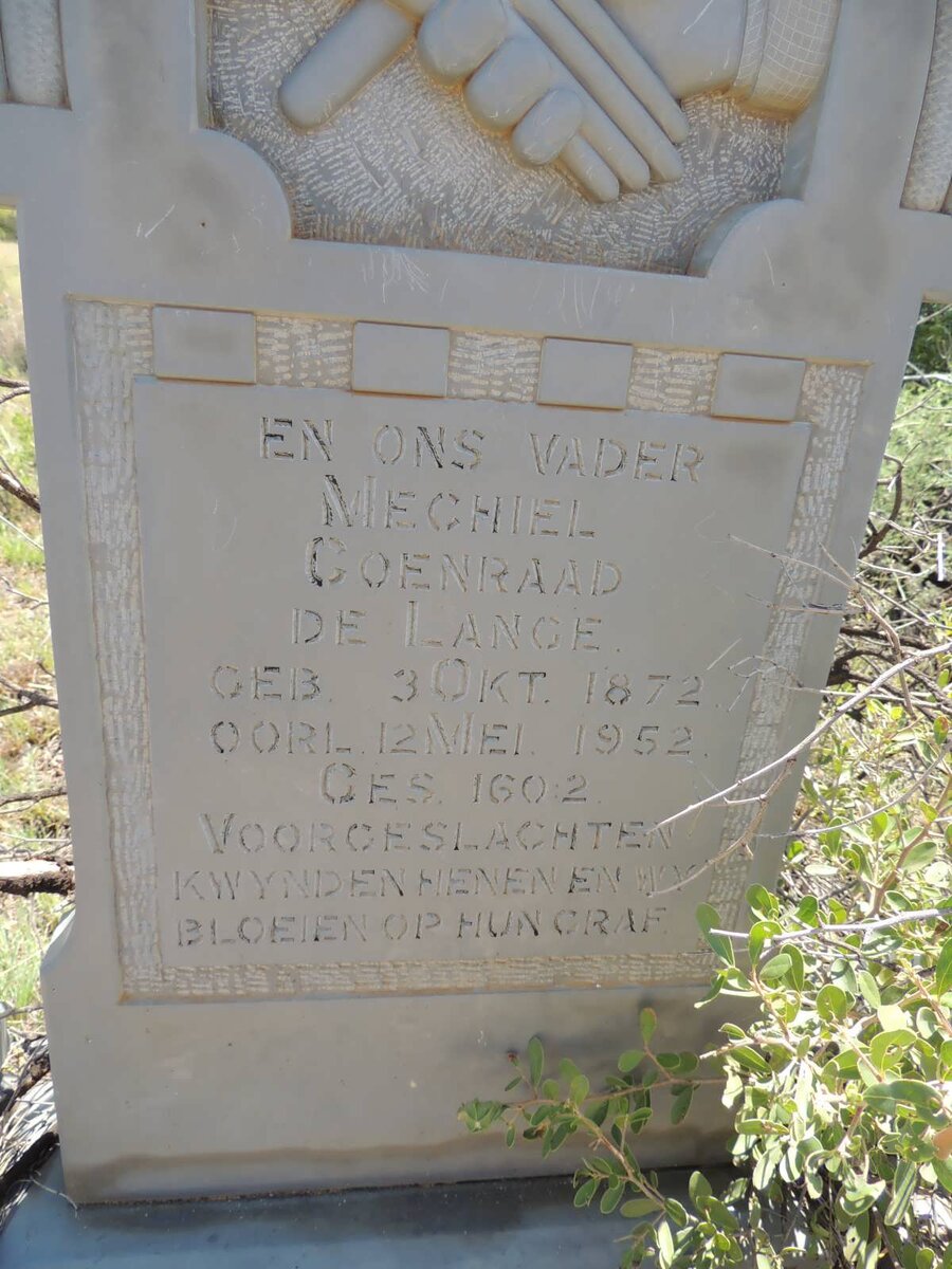 LANGE Mechiel Coenraad, de 1872-1952