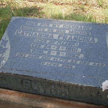 BOTHA Catharina Francina nee DE KLERK 1901-1952