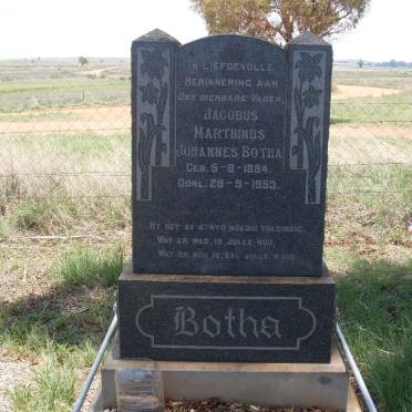 BOTHA Jacobus Marthinus Johannes 1884-1953