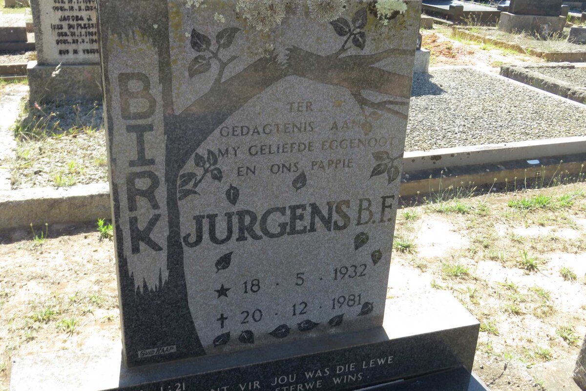 BIRK Jurgens B.F. 1932-1981