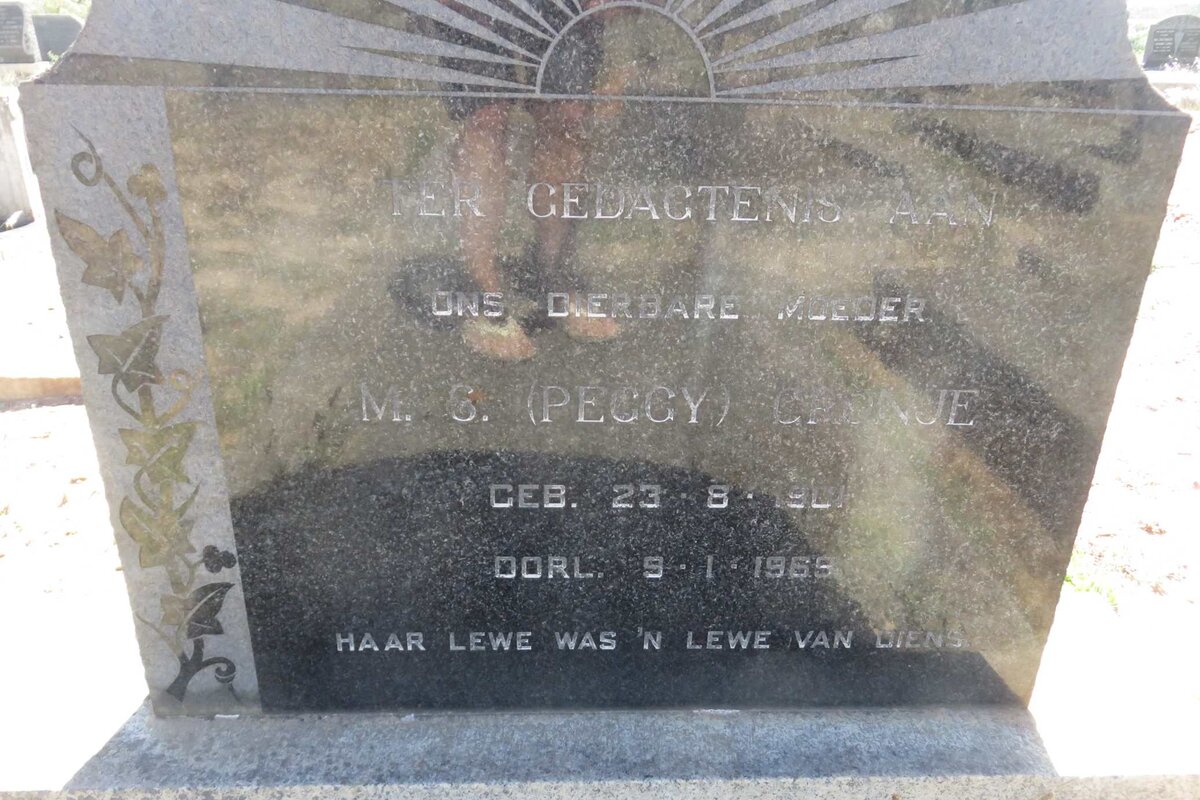 CRONJE M.S. 1901-1969