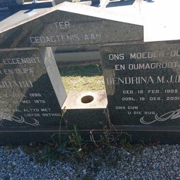 ELLIS Eduard 1895-1975 &amp; Hendrina M.J. 1905-2001