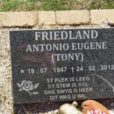 FRIEDLAND Antonio Eugene 1947-2012