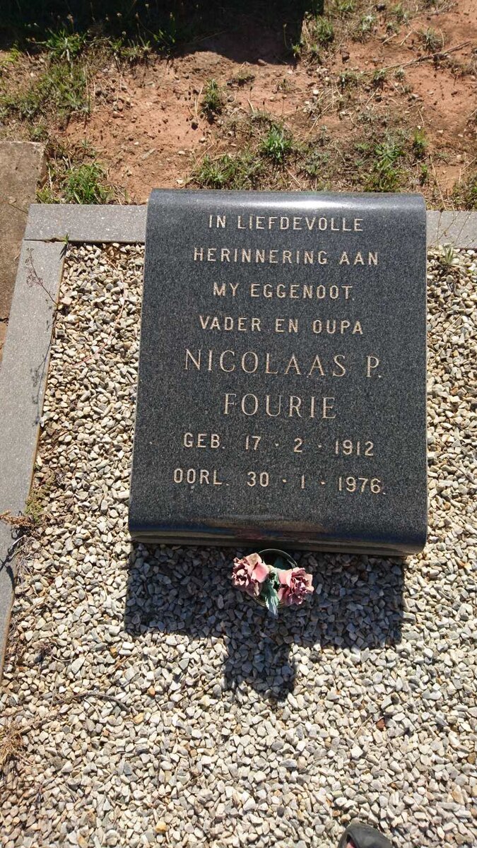 FOURIE Nicolaas P. 1912-1976