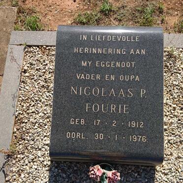 FOURIE Nicolaas P. 1912-1976