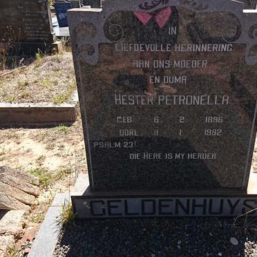 GELDENHUYS Hester Petronella 1896-1982