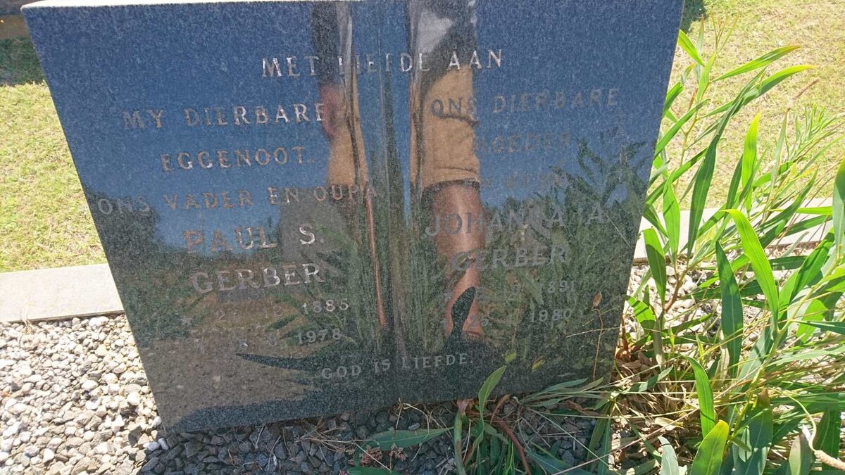 GERBER Paul S. 1885-1978 &amp; Johanna A. 1891-1980