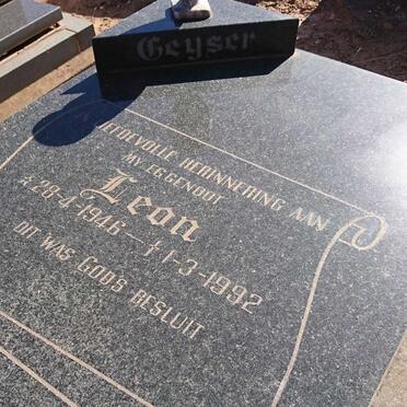 GEYSER Leon 1946-1992